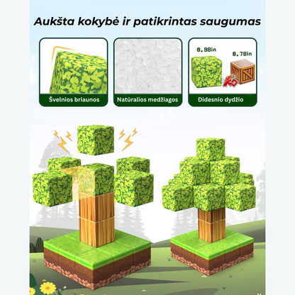 Minecraft kaladėlių rinkinys